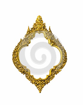 Golden oval classic frame