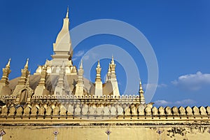 Golden pagada in Wat Pha-That Luang, Vientiane Province , Laos