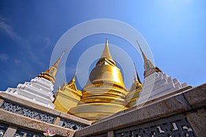 Golden pagoda in Grand palace,bangkok, Thailand