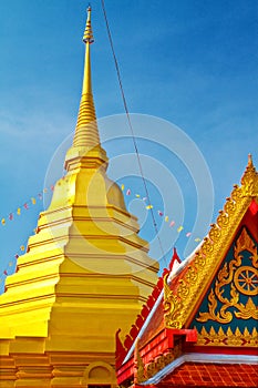 Golden pagoda Lanna style