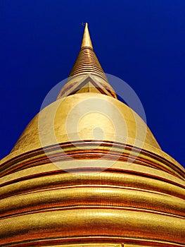 Golden pagoda Thailand temple