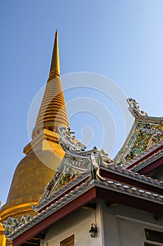 Golden Pagoda Thailand, Temple Architecture on public Temple