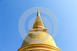 Golden Pagoda Thailand, Temple Architecture on public Temple