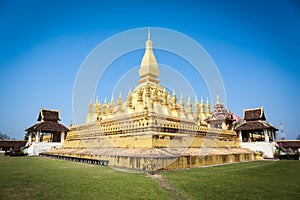 Golden pagoda in Vientiane