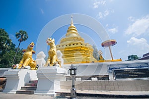 Golden Pagoda, Wat Phra That Sri Jom Thong (the Royal Temple)