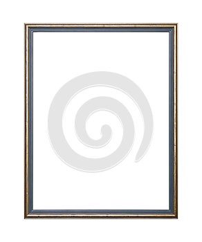 Golden painted picture or photo frame