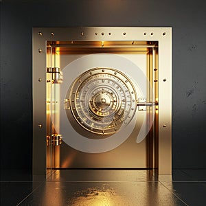 Massive Golden Vault Securing Glowing Privileged Credentials