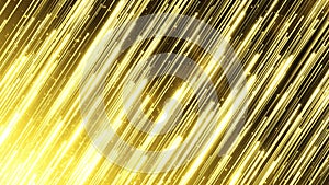 Golden particle light rising. Golden luxury particle stripe background.