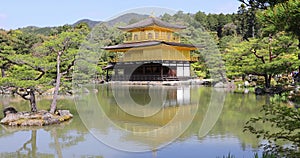 Golden Pavilion at sunset