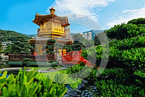 The Golden Pavilion Temple in Nan Lian Garden