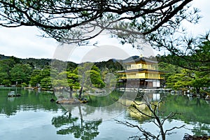 Golden Pavillion Temple in Kyoto, Japan