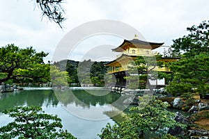 Golden Pavillion Temple in Kyoto, Japan