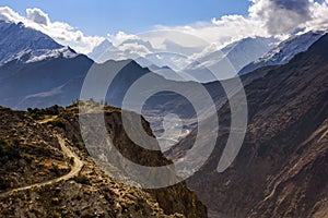 Golden peak in Hunza, Pakistan