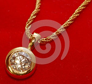 Golden pendant