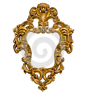 Golden photo image frame