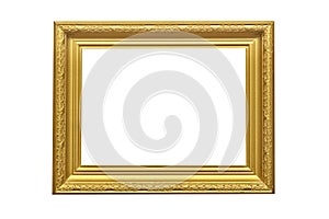 Golden picture frame