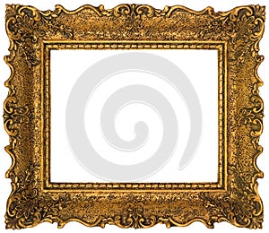 Golden Picture Frame Cutout photo