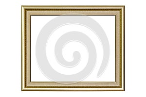 Golden picture frame