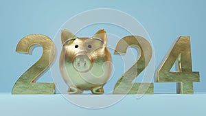 Golden Piggy Bank: Celebrating New Beginnings and Financial Success