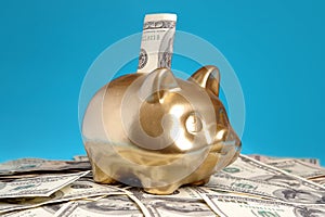 Golden piggybank