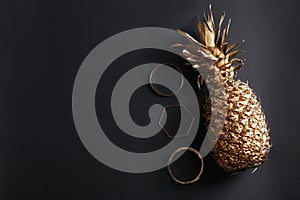 Golden pineapple and bracelets