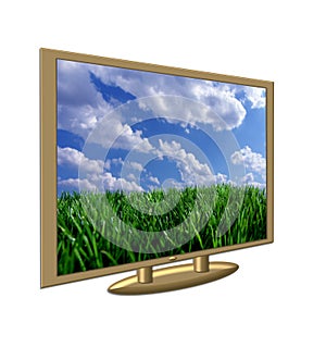 Golden plasma - lcd tv
