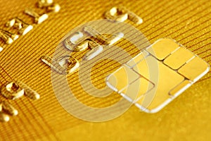Golden Plastic Credit Card