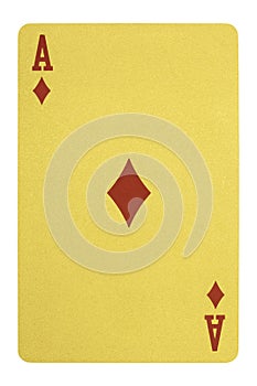 Golden playing cards, Ace of diamonds