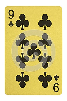 Golden playing cards, Nice of clubs