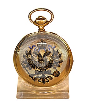 Golden pocket watch