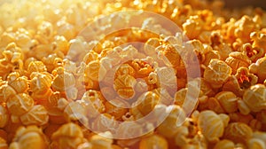 The Golden Popcorn Delight. AI generated