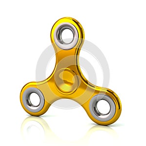 Golden popular fidget spinner toy
