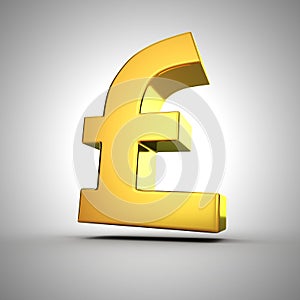 Golden pound symbol