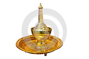 Golden Pour Water containers for Buddhist death ceremony