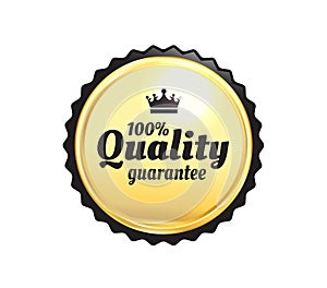 Golden Premium Quality Badge