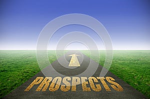 Golden prospects concept photo