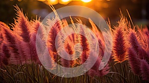 golden purple fountain grass