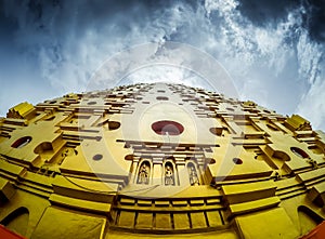 Golden Puttakaya chedipagoda in Sangkhlaburi district,Kanchanaburi,Thailand.