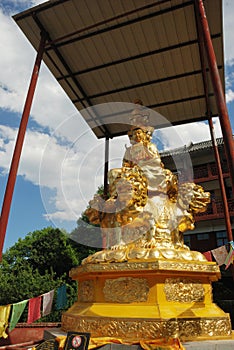 Golden Puxian Buddha