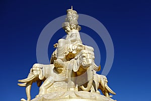 Golden Puxian Buddha at MT.Emei