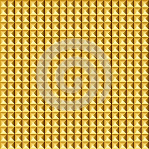 Golden pyramid seamless pattern