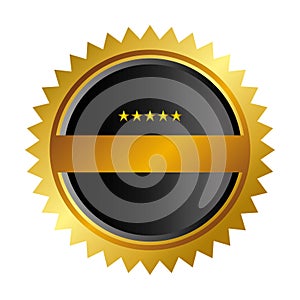 Golden Quality seal guaranteed icon