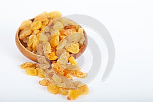 Golden raisins or dried grapes