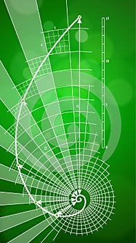 Golden Ratio & green background