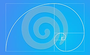 Golden ratio spiral fibonacci sequence