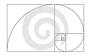 Golden ratio template illustration