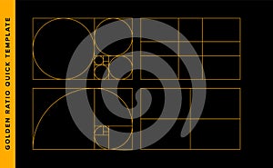 Golden Ratio Vector Design Template