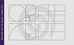 Golden Ratio Vector Design Template photo