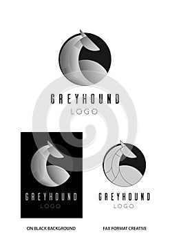 Golden ration greyhound business logo