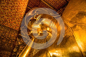 The Golden Reclining Buddha at Wat Pho